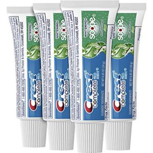 Crest Complete Whitening Scope Minty Toothpaste .85 Oz Travel Size 4 Pack